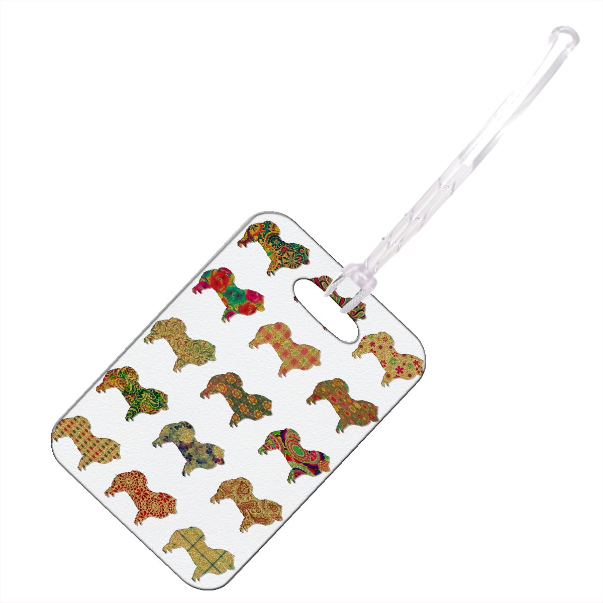 KuzmarK Luggage Travel Bag Tag - Chow Chow Gold Dog - Walmart.com