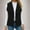 Black, variant on Sevevn Womens Fuzzy Fleece Vest Casual Warm Sleeveless Zip Up Sherpa Vest Jacket with Pockets for Fall/Winter