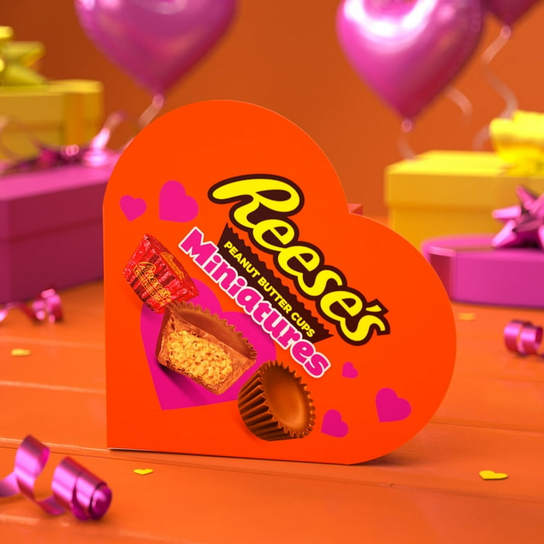 REESE'S Miniatures Milk Chocolate Peanut Butter Cups, Valentine's