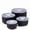 Matte Black, variant on Onader 8-Piece Ceramic Bowls with Lid, Mixing Bowls Set of 4 for Kitchen Meal Prep Food Storage Leftover, Stoneware Serving Bowl for Cooking Baking, Starry Blue