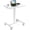 White, variant on Adjustable Rolling Desk Laptop Computer Cart for Home, Office, Classroom,Overbed Table