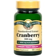 Spring Valley Cranberry Extract Caplets, 300 mg, 60 Ct