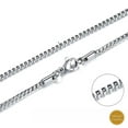 thumbnail image 3 of INFINIQUE CREATIONS Stainless Steel Silver Box Chain - Bracelet and Silver Necklace for Women and Men, 1mm-3mm, 7'-38', Silver - 1 Pack, 3 of 7