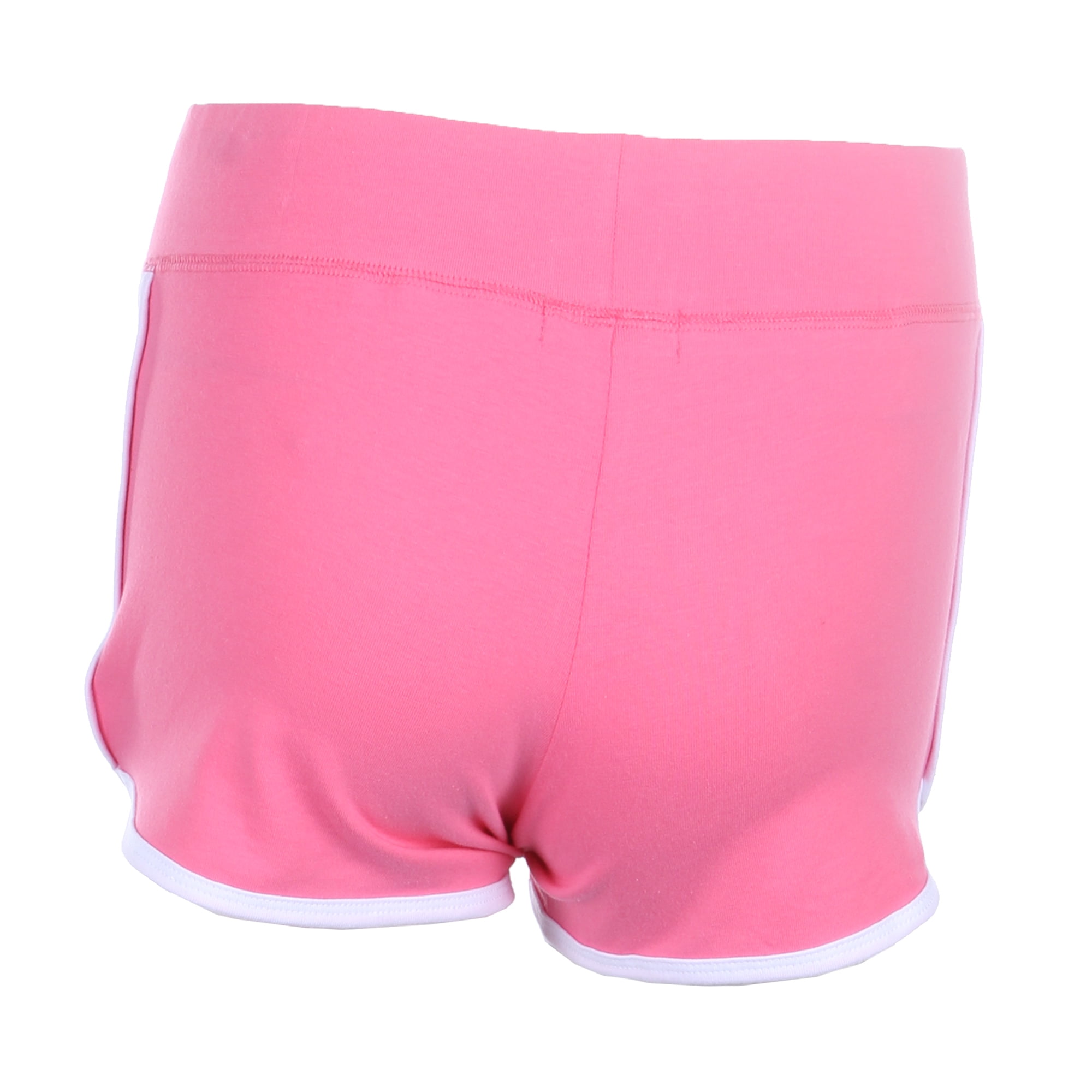 Ola Mari Athletic Contrast Color Block Short With Waist Drawstring Ola Mari Athletic Contrast Color Block Short With Waist Drawstring Neon Pink White Small