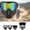Colorful, variant on Full Face Goggles for Grass Cutting, Anti-Fog & Impact Resistant Mask  Reusable Mowing for Riding, Welding, Trimming