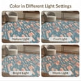 thumbnail image 7 of ODIKA 9'x12' Teal Abstract Geometric Washable Area Rug Modern Diagonal With Dynamic Shapes And Retro Flair Non-Slip, Chair-Friendly for Dining Room, Basement, Large Office, 7 of 7
