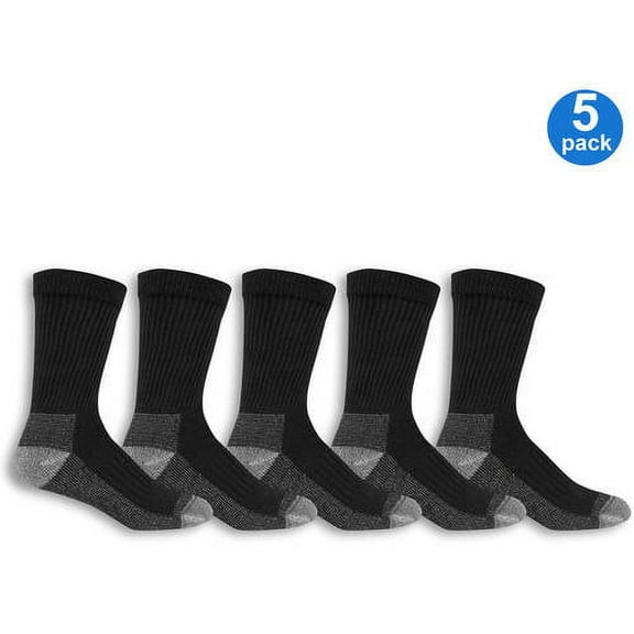 Men's Big & Tall Workgear Cushioned Crew Sock 5 Pack