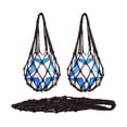 thumbnail image 4 of 3 Pcs Sac Volleyball Basketball Soccer Soccer Sac Filet de Rangement pour Ballon (Noir), 4 of 8
