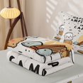 thumbnail image 5 of catabedysis Cute Camping Zipper Full Size Comforter Sets with Fitted Sheet and 2 Pillowcases For Girls,Kawaii S'Mores Print Zipper Bedding Set,Multicolor,Light Gray Reversible,4-Piece, 5 of 7