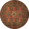 thumbnail image 1 of Ahgly Company Indoor Round Persian Brown Traditional Area Rugs, 4' Round, 1 of 4
