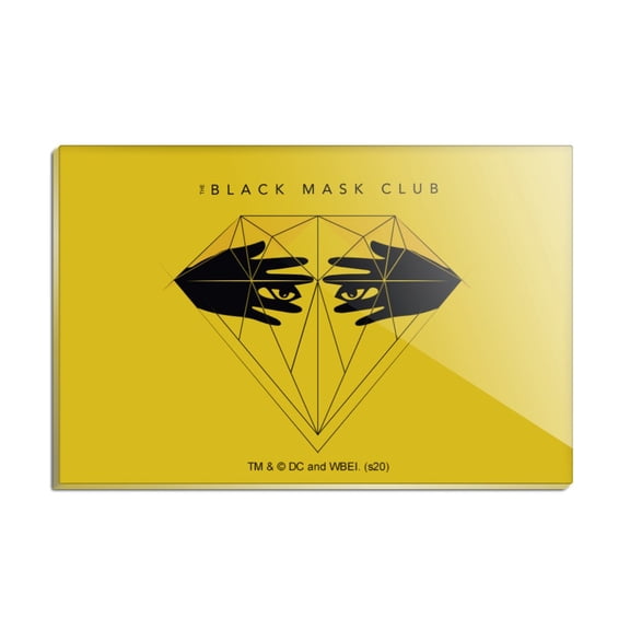 Birds of Prey Black Mask Club Logo Rectangle Acrylic Fridge Refrigerator Magnet