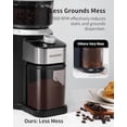 thumbnail image 6 of Electric Burr Coffee Bean Grinder for Home Use, 40 Grind Settings with 50-Second Adjustable Timer, One-Touch Espresso Grinder, Black$$Home Decor, Kitchen, & Other, 6 of 8