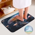 thumbnail image 4 of Jellyfish Ocean Style 3 Pieces Bath Mats Set, Non-Slip Washable Cover Floor Rug Decorations for Kitchen Bathroom Bedroom, 4 of 7