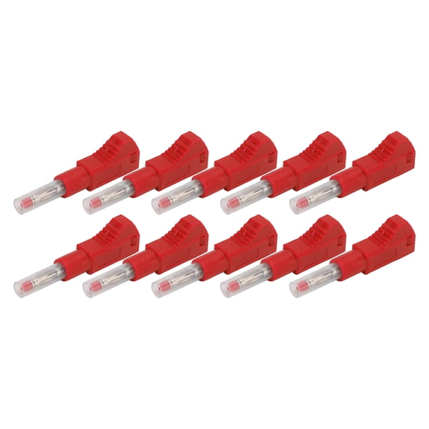 Conectores Tipo Banana, Conectores de Altavoz Tipo Banana de 4 mm Cat II 600 V 32 A Con 10 piezas para equipos digitales