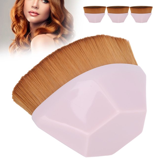 Cepillo de Base de Convenienencia Exquisita, Cepillos Cosmética, Maquillaje Ceroso para la Práctica del Hogar de Salón