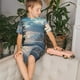 thumbnail image 4 of Balery Moonlit Sea Sailboat Conjunto de Pijama Infantil de Manga Corta con Estampado – Ropa de Dormir de Algodón Suave-Small, 4 of 6