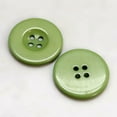 thumbnail image 1 of Resin Buttons Dyed Flat Round Dark Sea Green 25x3mm, 1 of 1