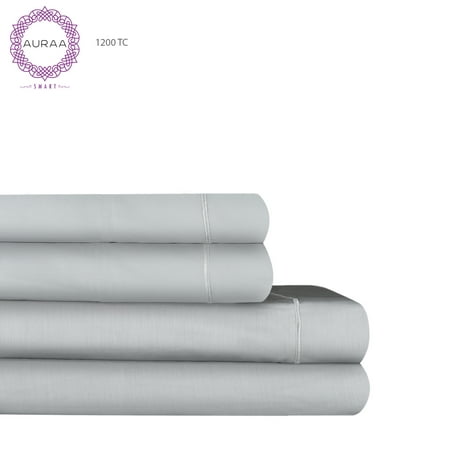 Auraa Smart 1200 Thread Count Cotton Rich Sheet (Best Bed Sheet Brands)