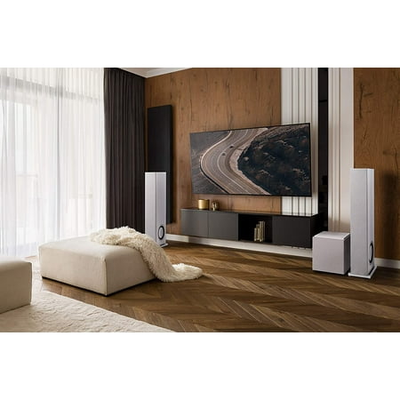 Definitive Technology - Descend DN8 8" Sub, 3XR Architecture, 500W Peak Class D Amplifier & (2) 8" Bass Radiators - White