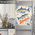 thumbnail image 3 of Yayeee Magnetic Dishwasher Cover for The Front Decoration Home Kitchen Machine Sticker Protector, Blue Sardines Pattern, 3 of 6