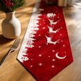thumbnail image 4 of ZZkhGO Christmas Decorative Table Runner, Long Strip Table Scarf with Hexagonal End, Holiday Party Layout for Dining Table Mantel, Beige, 4 of 6