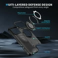 thumbnail image 2 of Designed for iPhone 17 Pro Magnetic Hard Case, Compatible with Magsafe, Rugged 360 Rotating Ring Kickstand Heavy Duty Shockproof Protection Phone Case for iPhone 17 Pro Cover, Black, 2 of 8