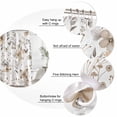 thumbnail image 6 of Brown Grey Floral Spring Waterproof Fabric Shower Curtain,Watercolor Botanical Butterfly Waterproof Fabric Shower Curtain for Bathroom Curtains Bathtubs Shower Curtains with 12 Hooks Small 36x78in, 6 of 8