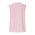 thumbnail image 6 of BVOFAR Summer Eyelet Embroidery Tank Tops for Women 2025 Solid Color Button Down Shirts Casual Sleeveless V Neck Tops, 6 of 7