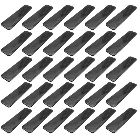 MLINS 30 Pcs Heavy Duty Tape Adhesive Strips Removable Glue Black