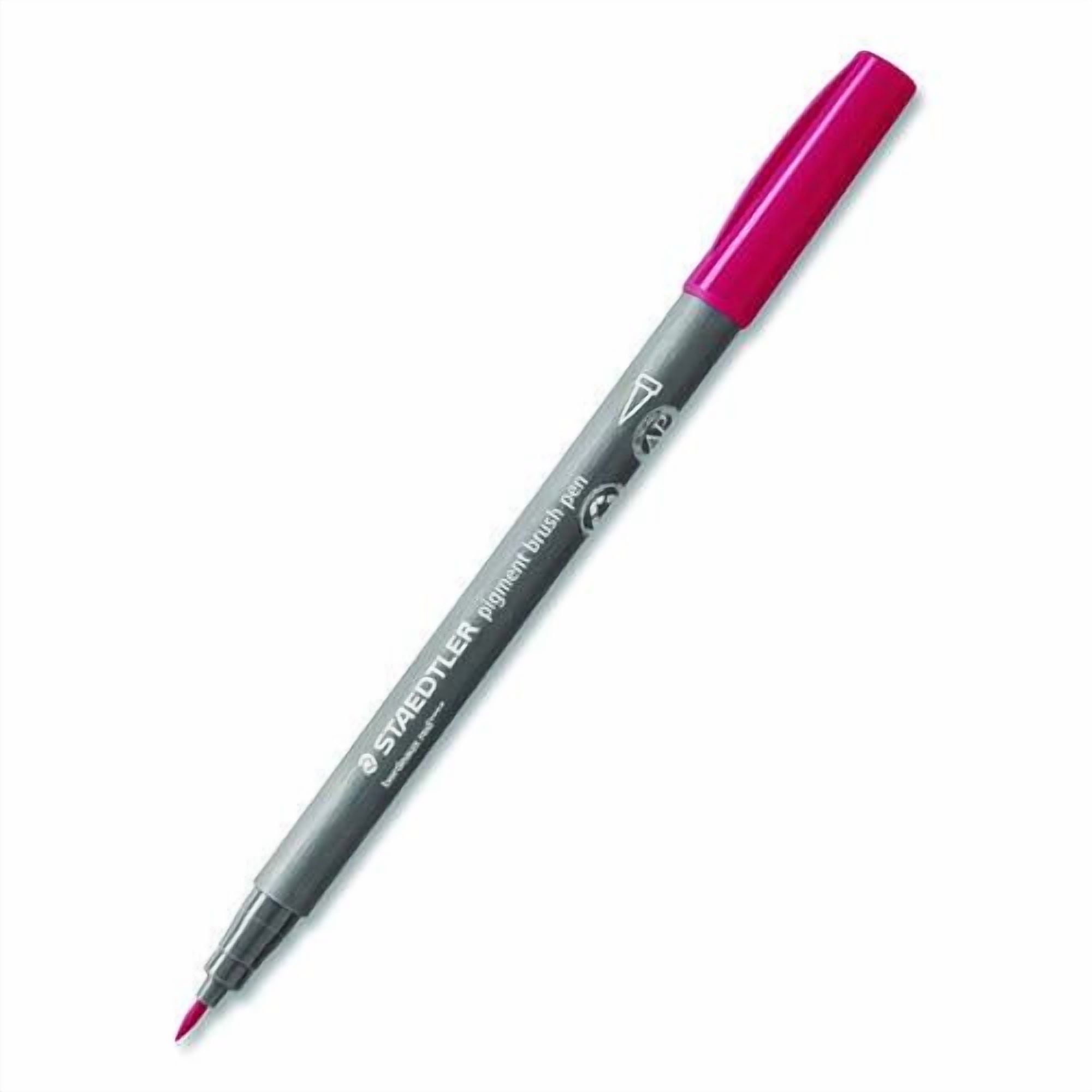 Pigment Brush Pen Set, Medium-Firm, Assorted Basic Colors, 12/Pack | Bundle of 2