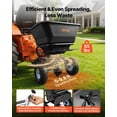 thumbnail image 2 of 9.8 ft Tow Behind Broadcast Spreader 85 lbs Hopper 10 Inch All Terrain Tires Adjustable Flow Control for Lawn Seed Fertilizer Ice Melt, 2 of 7