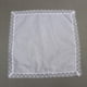 thumbnail image 3 of Paquete de 6 pañuelos de encaje blanco liso, cuadrados de bolsillo, pañuelos de boda de 24,5 cm, pañuelos blancos para manualidades, suministros de bo, 3 of 9