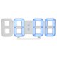 thumbnail image 3 of Multifunctional Smart LED Digital Clock for Home with Temperature and Calendar Display (White Frame, Blue Light), 3 of 4