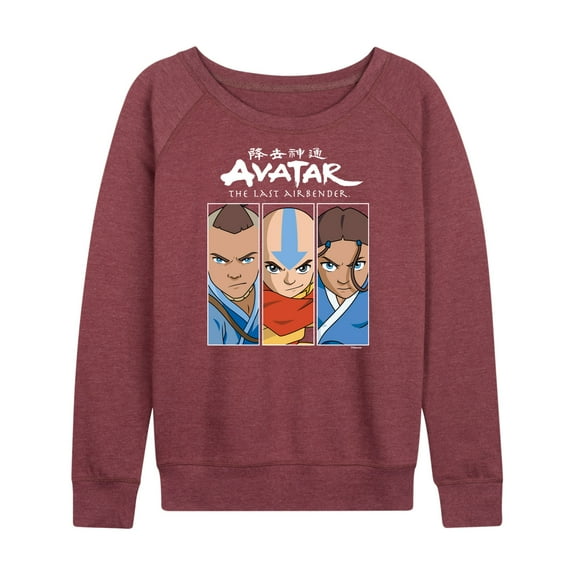 Avatar - The Last Airbender - Sokka Aang Katara - Women's Lightweight French Terry Long Sleeve Shirt
