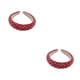 thumbnail image 3 of Guardurnaity Diadema con cuentas de cristal, tejido Flexible, diamantes de imitación, decoración para la cabeza, tocado para el cabello para Rojo 2Conjunto, 3 of 6