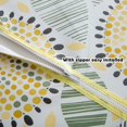 thumbnail image 2 of HAHDAXIA Nappe Ronde en Vinyle Ajustée avec Endos en Flanelle, Nappe Élastique avec Trou pour Parasol et Fermeture Éclair, Nappe en Plastique Imperméable et Anti-Huile, (Nappe Ronde), 2 of 6