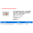 thumbnail image 2 of Air Temperature Sensor - Compatible with 1996 - 2002 Chevy Express 2500 6.5L V8 L65 VIN F 1997 1998 1999 2000 2001, 2 of 2