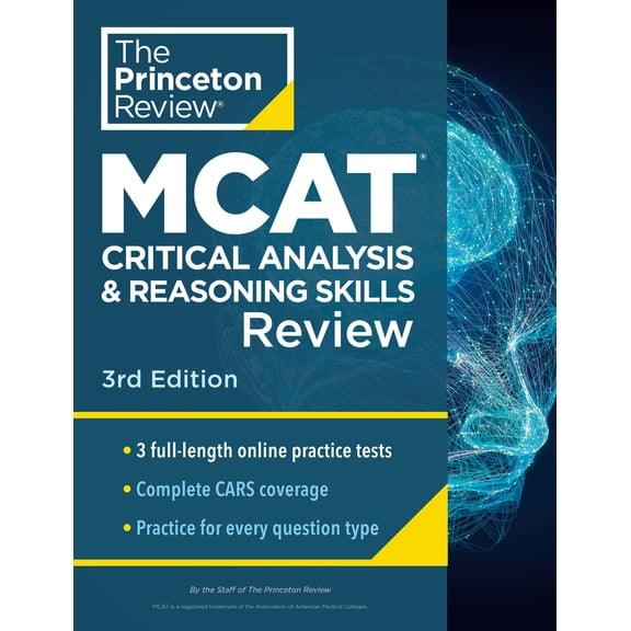 Pre-Owned Princeton Review MCAT Critical Analysis and Reasoning Skills Review, 3rd Edition: Complete Cars Content Prep + Practice Tests (Paperback) 0593516249 9780593516249