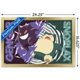 thumbnail image 5 of Pokemon - Gengar Snorlax Battle Wall Poster, 14.725" x 22.375" Framed, 5 of 6