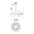 thumbnail image 4 of CWI Lighting Miroir 8 Light Transitional Metal Chandelier in Polished Nickel, 4 of 5