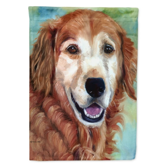 Carolines Treasures 7383GF Golden Retriver Good Boy Garden Flag Garden Size multicolor