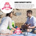 thumbnail image 4 of Houderco Botella De Rosa Transparente Con Sorbete Para Actividades Deportivas, 4 of 6