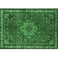 thumbnail image 1 of Ahgly Company Indoor Rectangle Persian Emerald Green Traditional Area Rugs, 8' x 12', 1 of 4