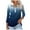 Navy#1, variant on Utoimkio Women's Blouses Tie Dye Long Sleeve Shirts Button Down Loose Fit Casual Tops for Women