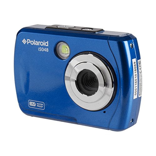 Refurbished Polaroid IS048BLUEPR 16MP PointandShoot Camera Waterproof to 10ft. Blue