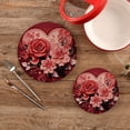 thumbnail image 2 of Coolnut Valentine's Day Trivets Pot Holders Set of 2 Potholders for Kitchens Pure Cotton Thread Weave Trivets,Hot Pads for Kitchens,Coasters,Placemats,Spoon Rest for Cooking Home Decor, 2 of 7