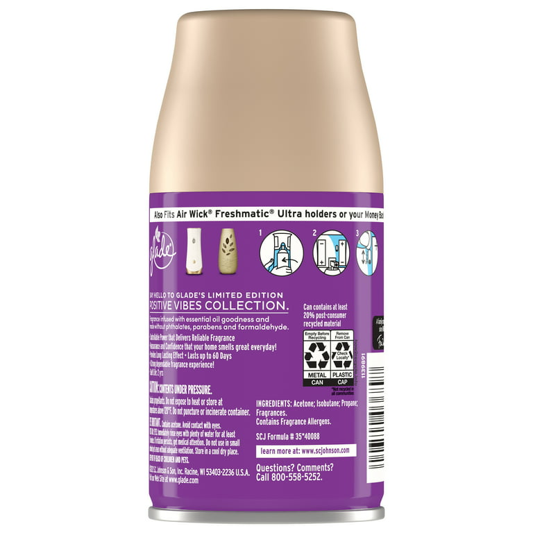 Recharge désodorisant automatique parfum violette des bois, Air Wick  (250ml)