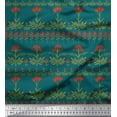 thumbnail image 1 of Soimoi Cotton Poplin Fabric Leaves & Floral Artistic Decor Fabric Printed Yard 56 Inch Wide, 1 of 3
