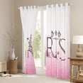 thumbnail image 4 of Homewish Girly Pink Eiffel Tower Black Out Curtains, Glitter Diamond Curtains Pack of 2 (42x63 Each), Couple Anniversary Theme Bedroom Curtains, Curtains and Drapes Decor, 4 of 6