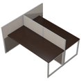 thumbnail image 2 of Bush Business Furniture Easy Office Wood Computer Desk for Two in Mocha Cherry, 2 of 17